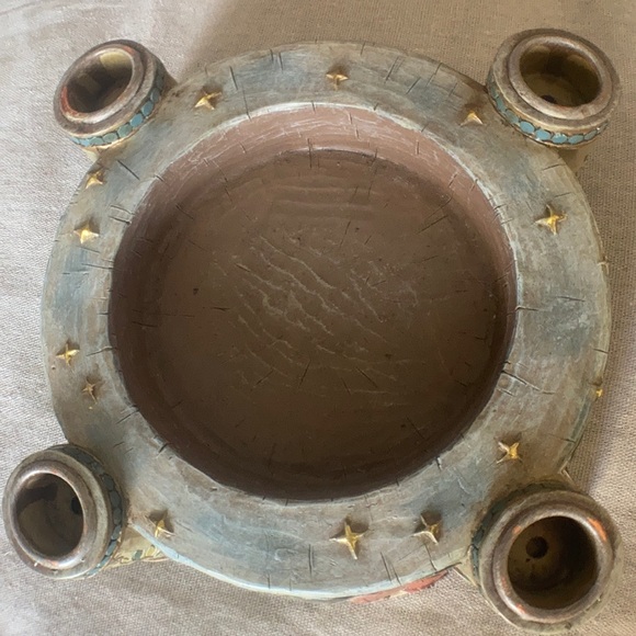 Vintage, rare find and unique Nativity scene candle holder centerpiece - Picture 3 of 5